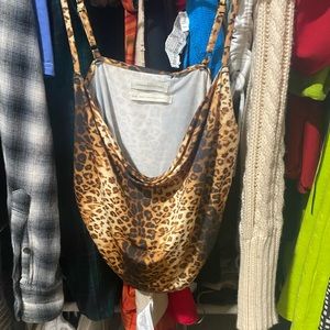 Cheetah cow neck top
